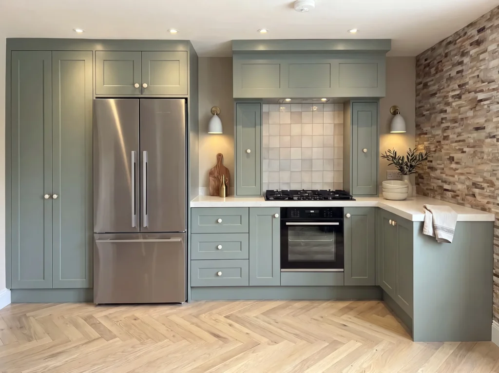Traditional Sage Shaker Kitchen, Brixton