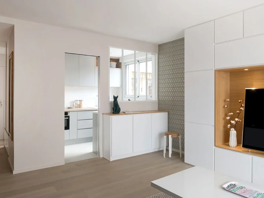 Nordique Grey Kitchen for a Studio Apartment, Epsom